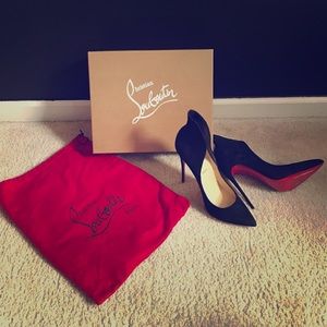 COPY - Christian Louboutin Mea Culpa black suede shoes 40